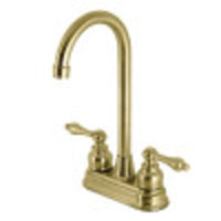Thumbnail for Kingston Brass KB497ALSB 4-Inch Bar Faucet, Brushed Brass - BNGBath