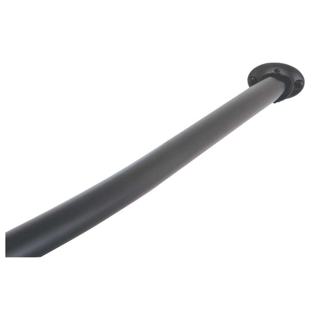 Kingston Brass CC3175 Adjustable Single Curved Shower Curtain Rod, Oil Rubbed Bronze - BNGBath