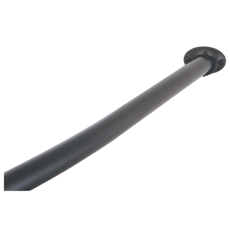 Kingston Brass CC3175 Adjustable Single Curved Shower Curtain Rod, Oil Rubbed Bronze - BNGBath