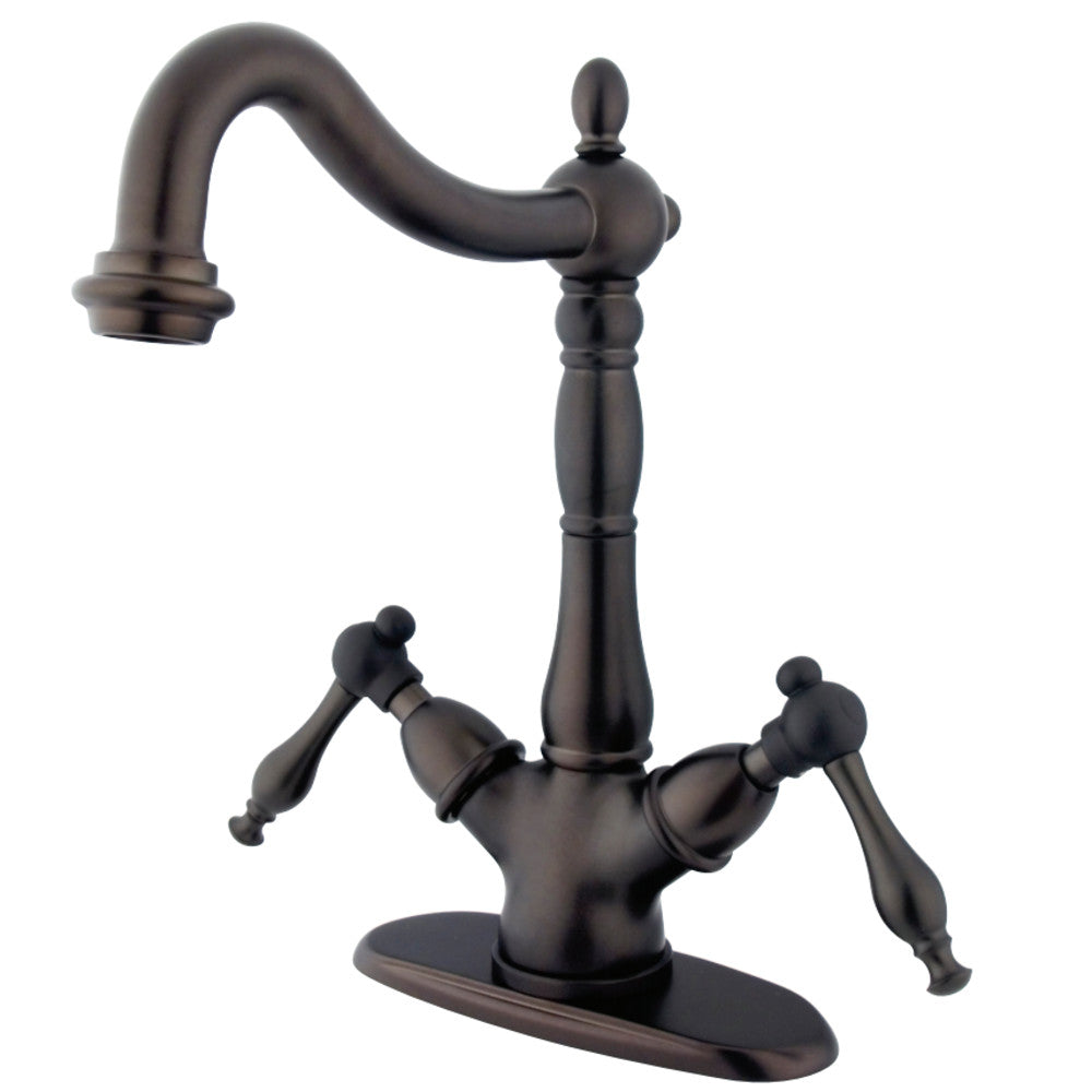 Kingston Brass KS1495NL Vessel Sink Faucet, Oil Rubbed Bronze - BNGBath