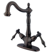 Thumbnail for Kingston Brass KS1495NL Vessel Sink Faucet, Oil Rubbed Bronze - BNGBath