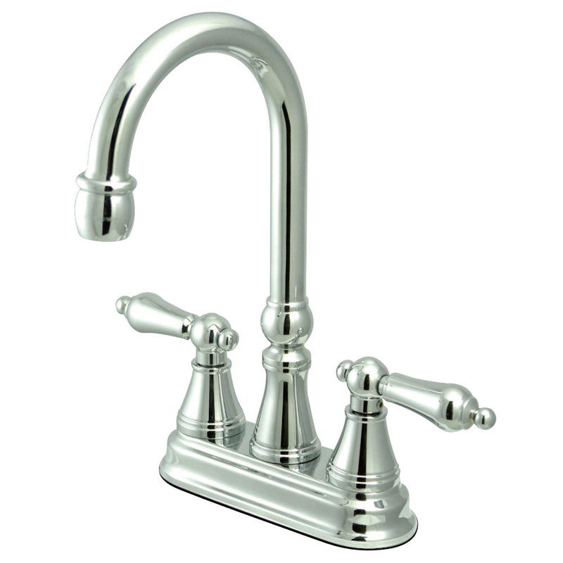 Kingston Brass KS2491AL Governor Bar Faucet Without Pop-Up, Polished Chrome - BNGBath