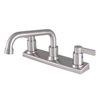 Thumbnail for Kingston Brass FB2138NDL NuvoFusion 8-Inch Centerset Kitchen Faucet, Brushed Nickel - BNGBath