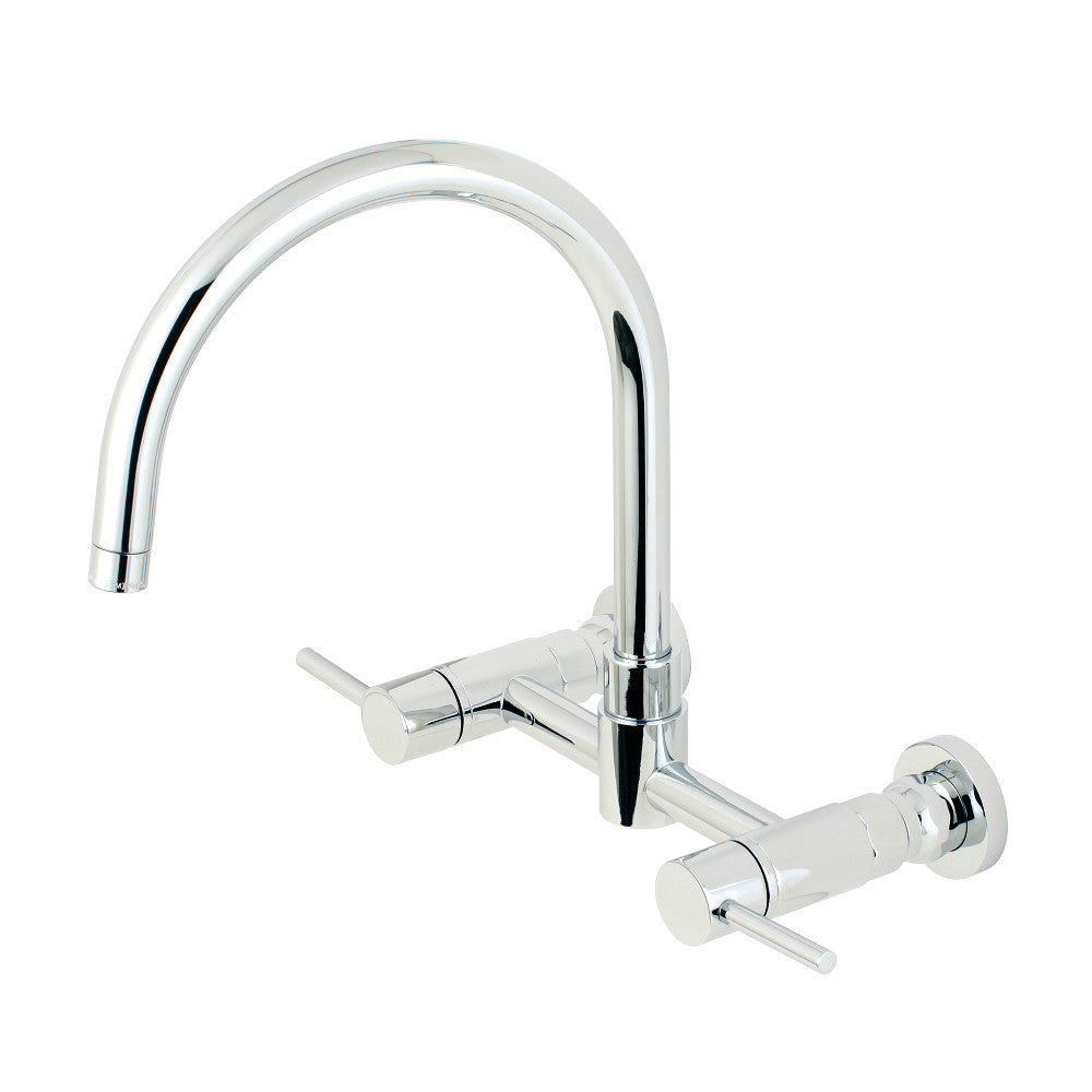 Kingston Brass Concord 8-Inch Centerset Wall Mount Kitchen Faucet, Polished Chrome - BNGBath