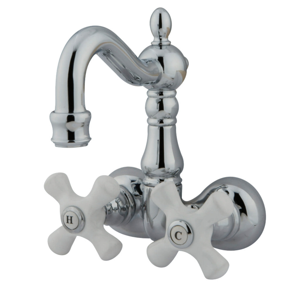 Kingston Brass CC1080T1 Vintage 3-3/8-Inch Wall Mount Tub Faucet, Polished Chrome - BNGBath