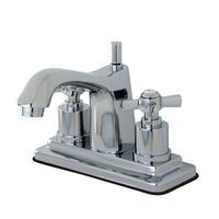 Thumbnail for Kingston Brass KS8641ZX 4 in. Centerset Bathroom Faucet, Polished Chrome - BNGBath
