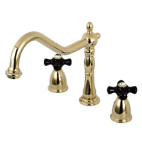 Thumbnail for Kingston Brass KB1792PKXLS Widespread Kitchen Faucet, Polished Brass - BNGBath