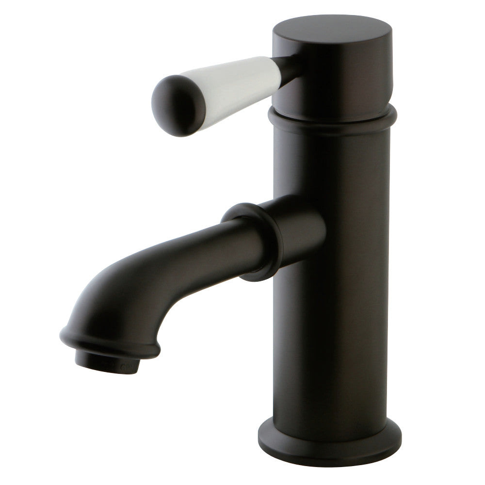 Kingston Brass KS7415DPL Paris Single Porcelain Lever Handle Bathroom Faucet, Oil Rubbed Bronze - BNGBath