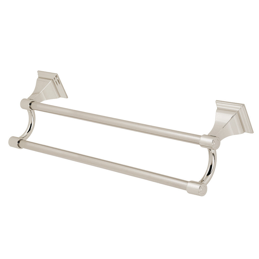 Kingston Brass BAH612318PN Monarch 18-Inch Dual Towel Bar, Polished Nickel - BNGBath