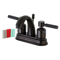 Thumbnail for Kingston Brass FB5615DKL 4 in. Centerset Bathroom Faucet, Oil Rubbed Bronze - BNGBath