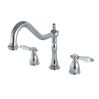 Thumbnail for Kingston Brass KB1791BPLLS Widespread Kitchen Faucet, Polished Chrome - BNGBath