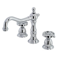 Thumbnail for Kingston Brass KS1971RX Belknap Widespread Bathroom Faucet with Brass Pop-Up, Polished Chrome - BNGBath