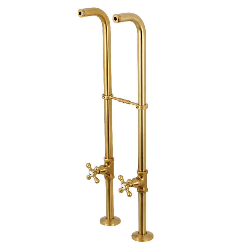 Kingston Brass CC266S7AX Freestanding Supply Line Package, Brushed Brass - BNGBath