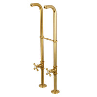 Thumbnail for Kingston Brass CC266S7AX Freestanding Supply Line Package, Brushed Brass - BNGBath