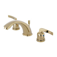 Thumbnail for Kingston Brass KB8962EFL 8 in. Widespread Bathroom Faucet, Polished Brass - BNGBath