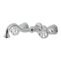 Thumbnail for Kingston Brass KS3021RX Belknap Two-Handle Wall Mount Tub Faucet, Polished Chrome - BNGBath