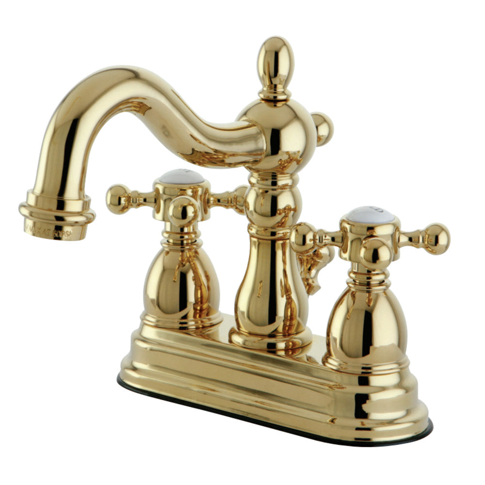 Kingston Brass KS1602BX 4 in. Centerset Bathroom Faucet, Polished Brass - BNGBath