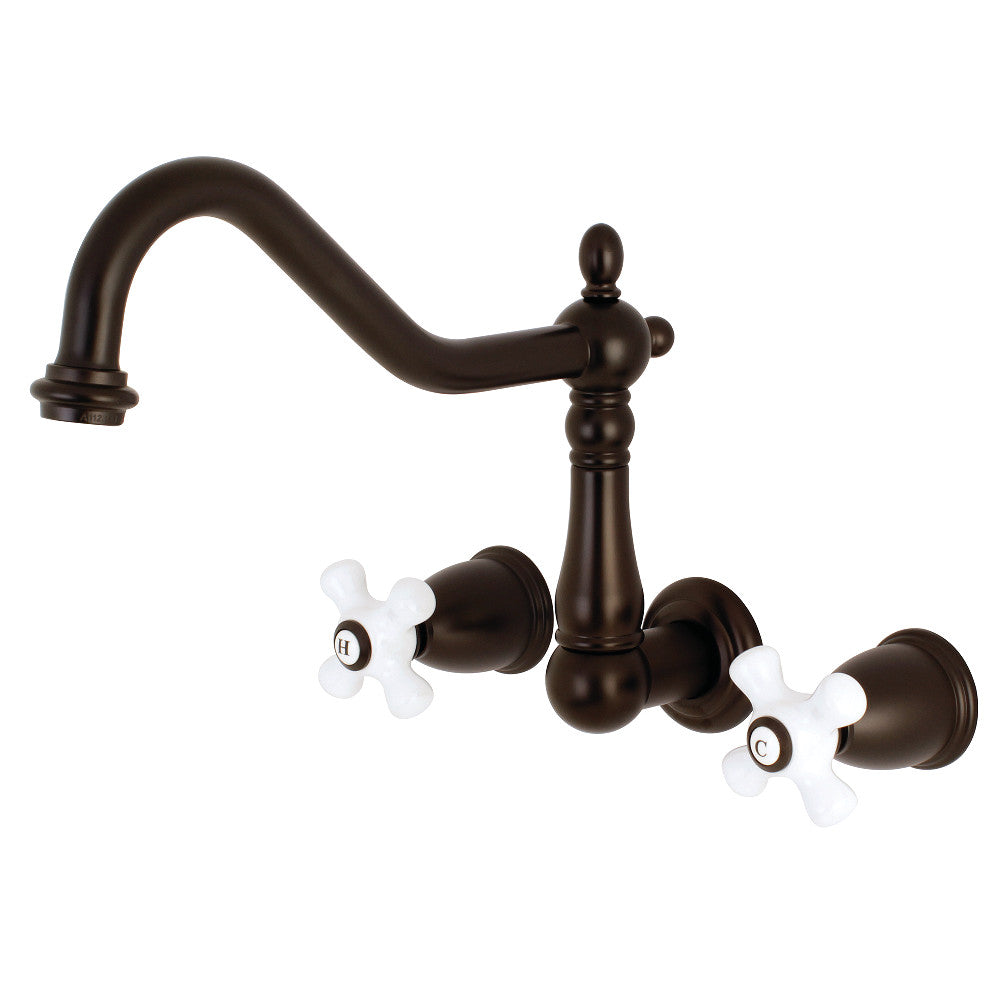 Kingston Brass KS1285PX Wall Mount Kitchen Faucet, Oil Rubbed Bronze - BNGBath