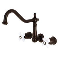 Thumbnail for Kingston Brass KS1285PX Wall Mount Kitchen Faucet, Oil Rubbed Bronze - BNGBath