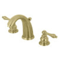Thumbnail for Kingston Brass KB987ALSB Victorian 2-Handle 8 in. Widespread Bathroom Faucet, Brushed Brass - BNGBath