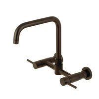 Thumbnail for Kingston Brass Concord 8-Inch Centerset Wall Mount Kitchen Faucet, Oil Rubbed Bronze - BNGBath