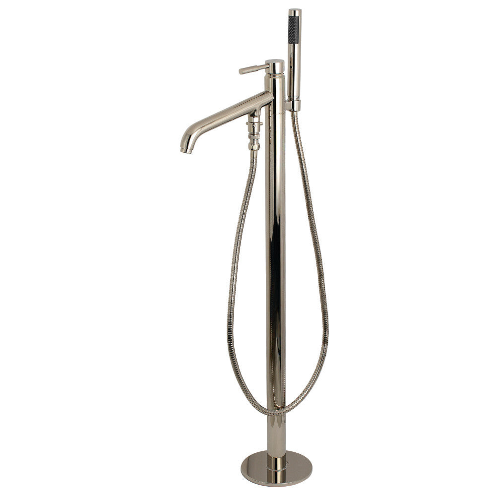 Kingston Brass KS8136DL Concord Freestanding Tub Faucet with Hand Shower, Polished Nickel - BNGBath