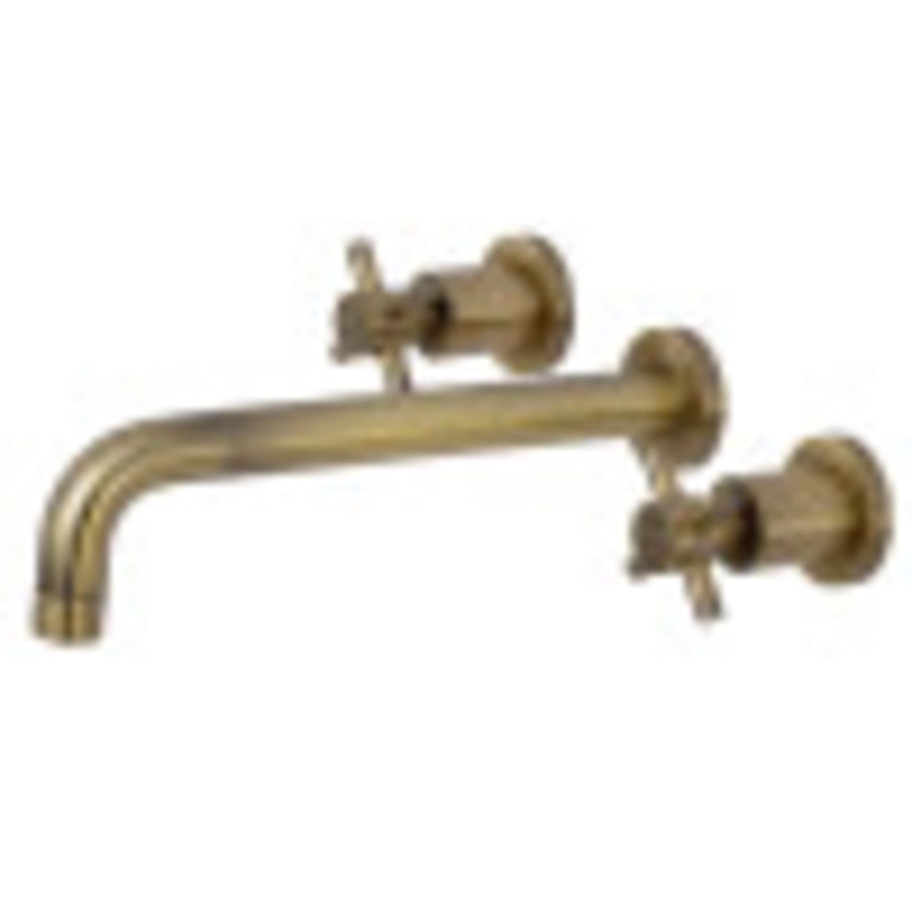 Kingston Brass KS8023DX Concord Two-Handle Wall Mount Tub Faucet, Antique Brass - BNGBath