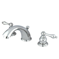 Thumbnail for Kingston Brass KB971AL Victorian Widespread Bathroom Faucet, Polished Chrome - BNGBath