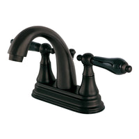 Thumbnail for Kingston Brass KS7615PKL 4 in. Centerset Bathroom Faucet, Oil Rubbed Bronze - BNGBath