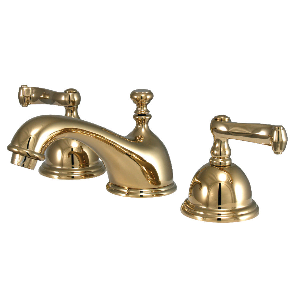 Kingston Brass KS3962FL 8 in. Widespread Bathroom Faucet, Polished Brass - BNGBath