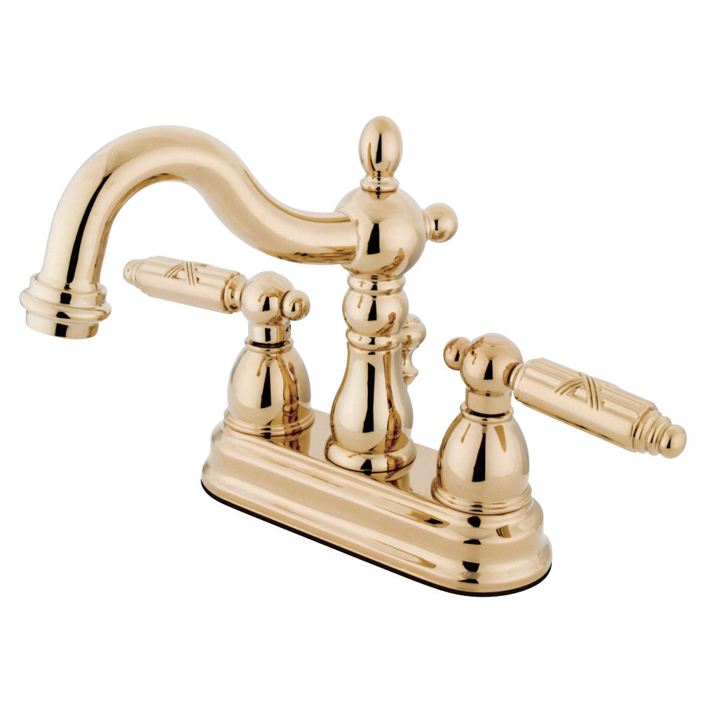Kingston Brass KS1602GL 4 in. Centerset Bathroom Faucet, Polished Brass - BNGBath