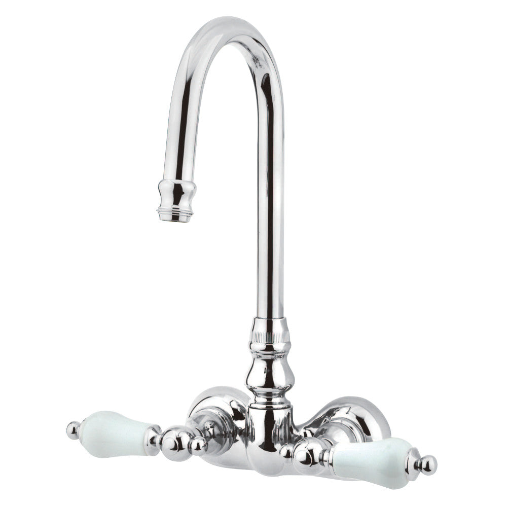 Kingston Brass CC76T1 Vintage 3-3/8-Inch Wall Mount Tub Faucet, Polished Chrome - BNGBath