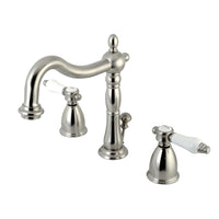 Thumbnail for Kingston Brass KB1978BPL Bel-Air Widespread Bathroom Faucet with Plastic Pop-Up, Brushed Nickel - BNGBath