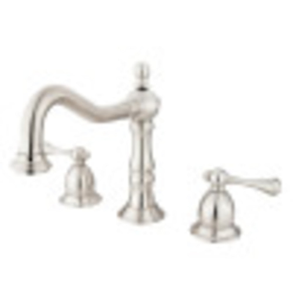 Kingston Brass KS1978BL 8 in. Widespread Bathroom Faucet, Brushed Nickel - BNGBath