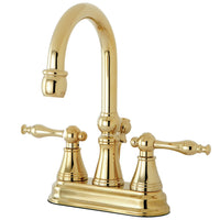 Thumbnail for Kingston Brass KS2612NL 4 in. Centerset Bathroom Faucet, Polished Brass - BNGBath