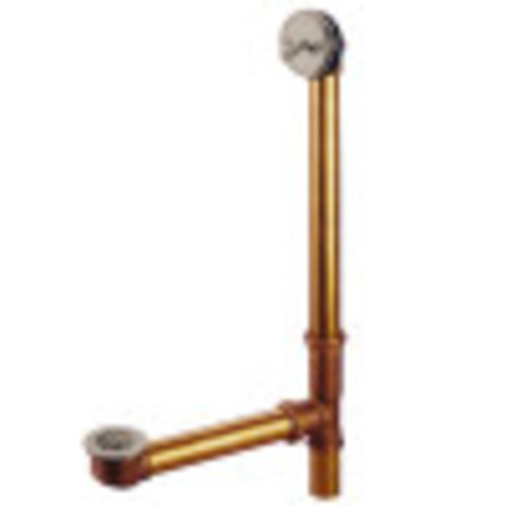Kingston Brass DTL1208 Made To Match 20" Trip Lever Waste & Overflow With Grid, Brushed Nickel - BNGBath
