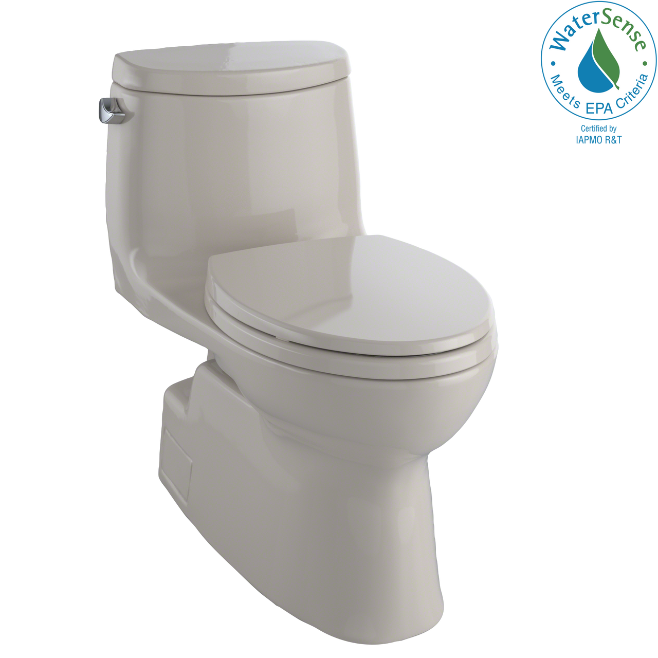 TOTO Carlyle II One-Piece Elongated 1.28 GPF Universal Height Skirted Toilet with CeFiONtect,  - MS614114CEFG#03 - BNGBath