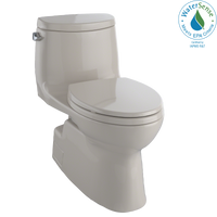 Thumbnail for TOTO Carlyle II One-Piece Elongated 1.28 GPF Universal Height Skirted Toilet with CeFiONtect,  - MS614114CEFG#03 - BNGBath