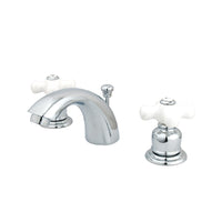 Thumbnail for Kingston Brass KB951PX Victorian Mini-Widespread Bathroom Faucet, Polished Chrome - BNGBath