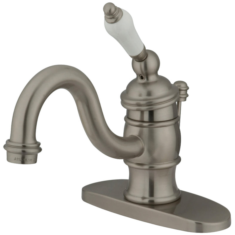 Kingston Brass KB3408PL Victorian 4" Centerset Single Handle Bathroom Faucet, Brushed Nickel - BNGBath