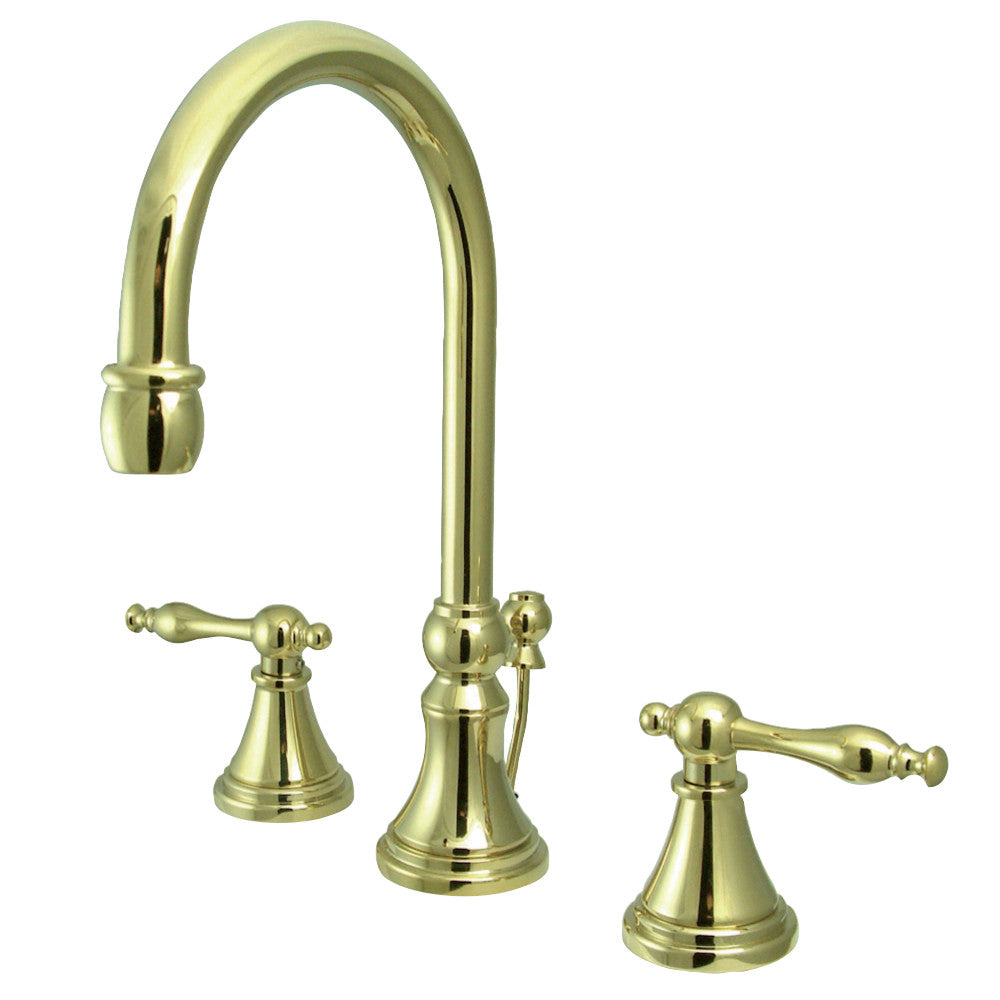 Kingston Brass KS2982NL 8 in. Widespread Bathroom Faucet, Polished Brass - BNGBath