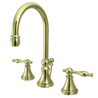 Thumbnail for Kingston Brass KS2982NL 8 in. Widespread Bathroom Faucet, Polished Brass - BNGBath
