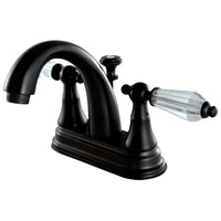 Thumbnail for Kingston Brass KS7615WLL 4 in. Centerset Bathroom Faucet, Oil Rubbed Bronze - BNGBath