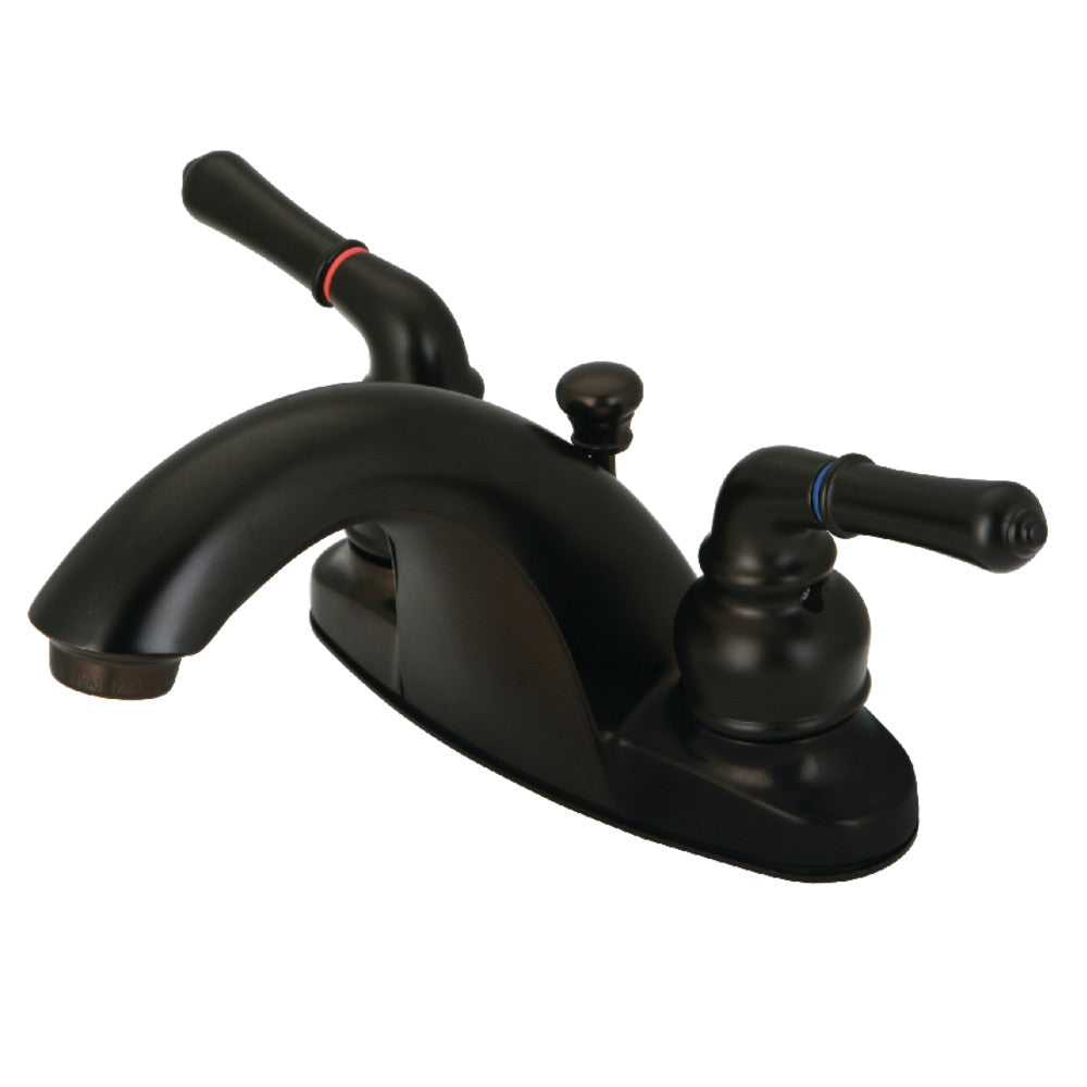 Kingston Brass KB7645NML 4 in. Centerset Bathroom Faucet, Oil Rubbed Bronze - BNGBath