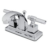 Thumbnail for Kingston Brass KS4641QL 4 in. Centerset Bathroom Faucet, Polished Chrome - BNGBath