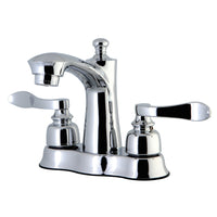 Thumbnail for Kingston Brass FB7611NFL 4 in. Centerset Bathroom Faucet, Polished Chrome - BNGBath