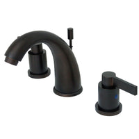 Thumbnail for Kingston Brass KB8985NDL 8 in. Widespread Bathroom Faucet, Oil Rubbed Bronze - BNGBath