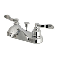Thumbnail for Kingston Brass FB5621NFL 4 in. Centerset Bathroom Faucet, Polished Chrome - BNGBath