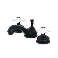 Thumbnail for Kingston Brass KS1160PX 8 in. Widespread Bathroom Faucet, Matte Black - BNGBath