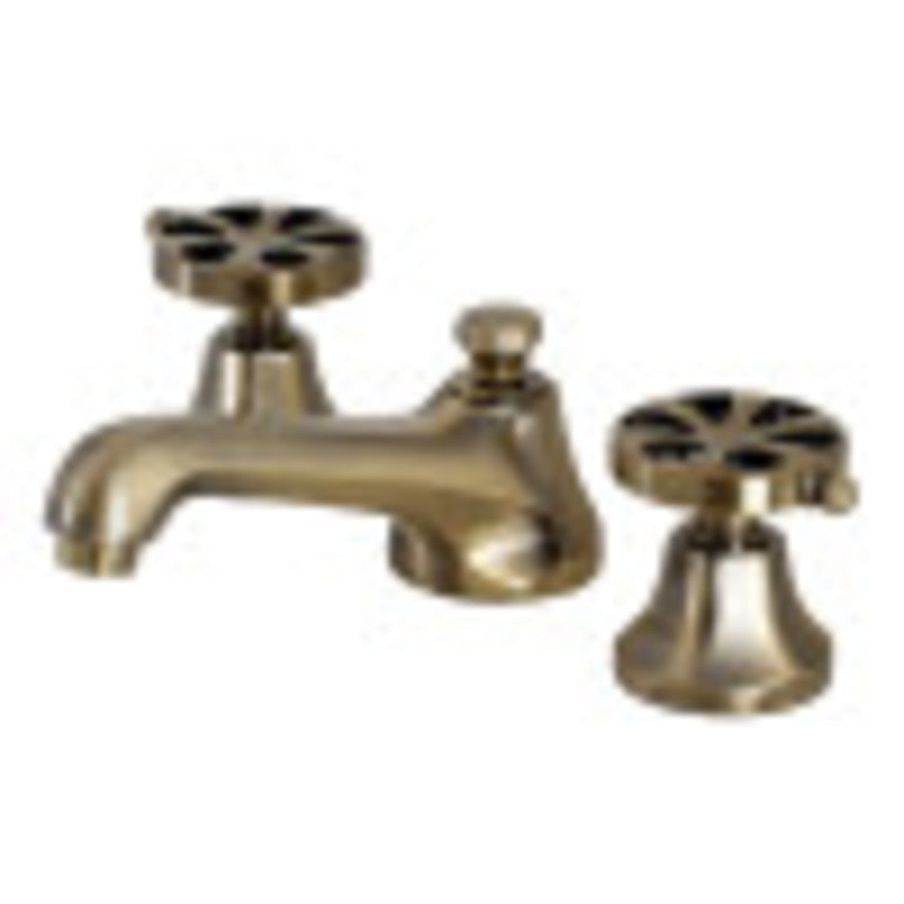 Kingston Brass KS4463RX Belknap Widespread Bathroom Faucet with Brass Pop-Up, Antique Brass - BNGBath